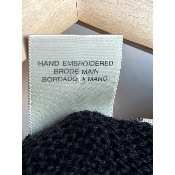 Susan Bristol Appliqué Holiday Cardigan Sz L 3D Plush Bears Sequins - Picture 3 of 9